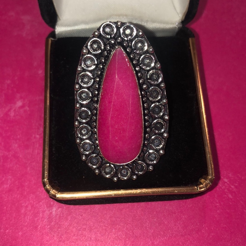 Silver Ruby Ring - image 1